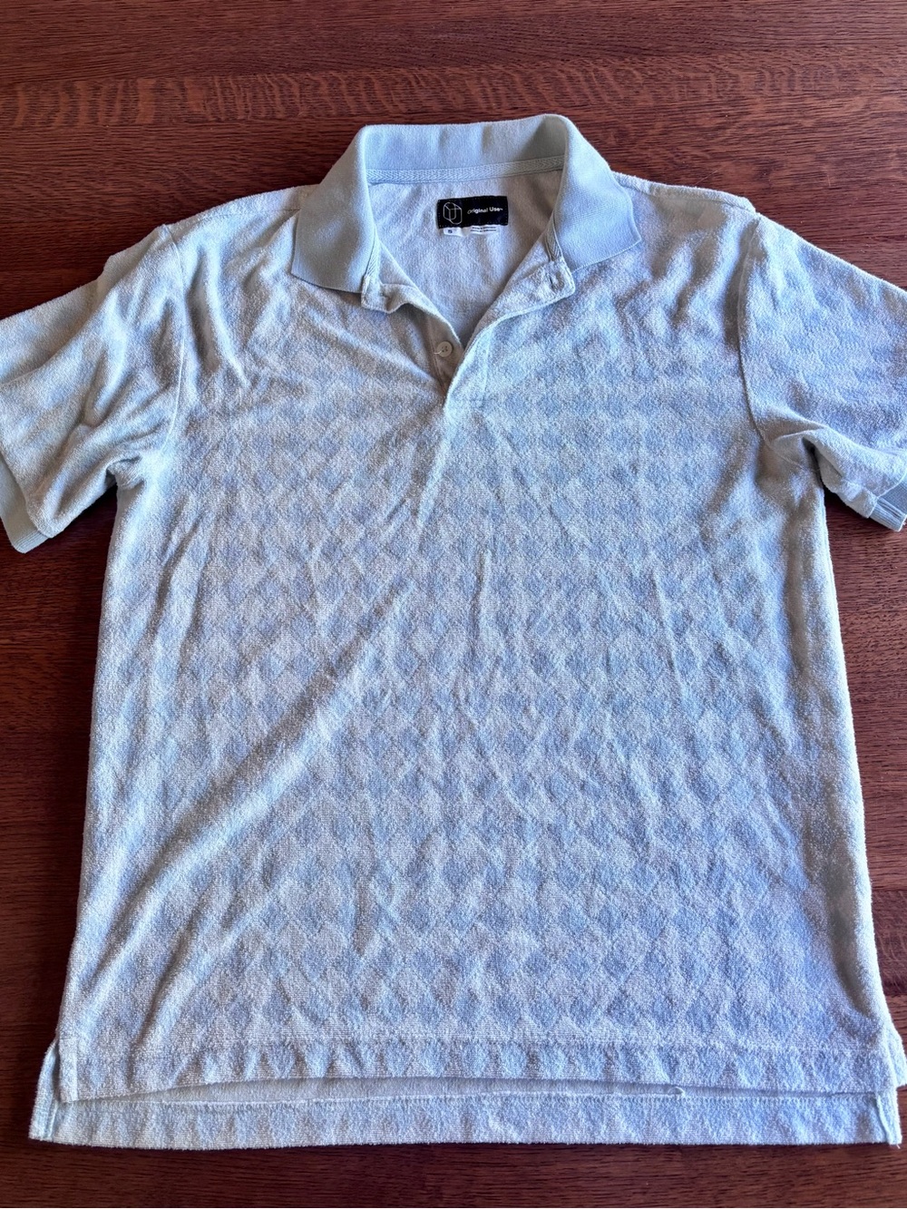 Original Use Light Blue Terry Polo